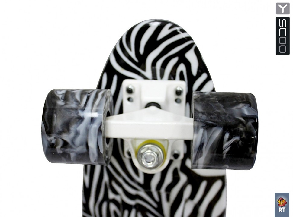 Скейтборд 11-13 Penny board RT 22, Print Zebra   